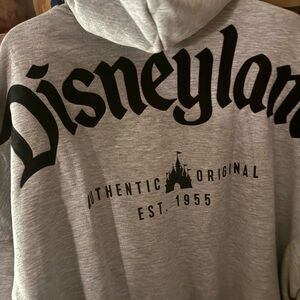 Disney Gray Hoodie with Black Logo